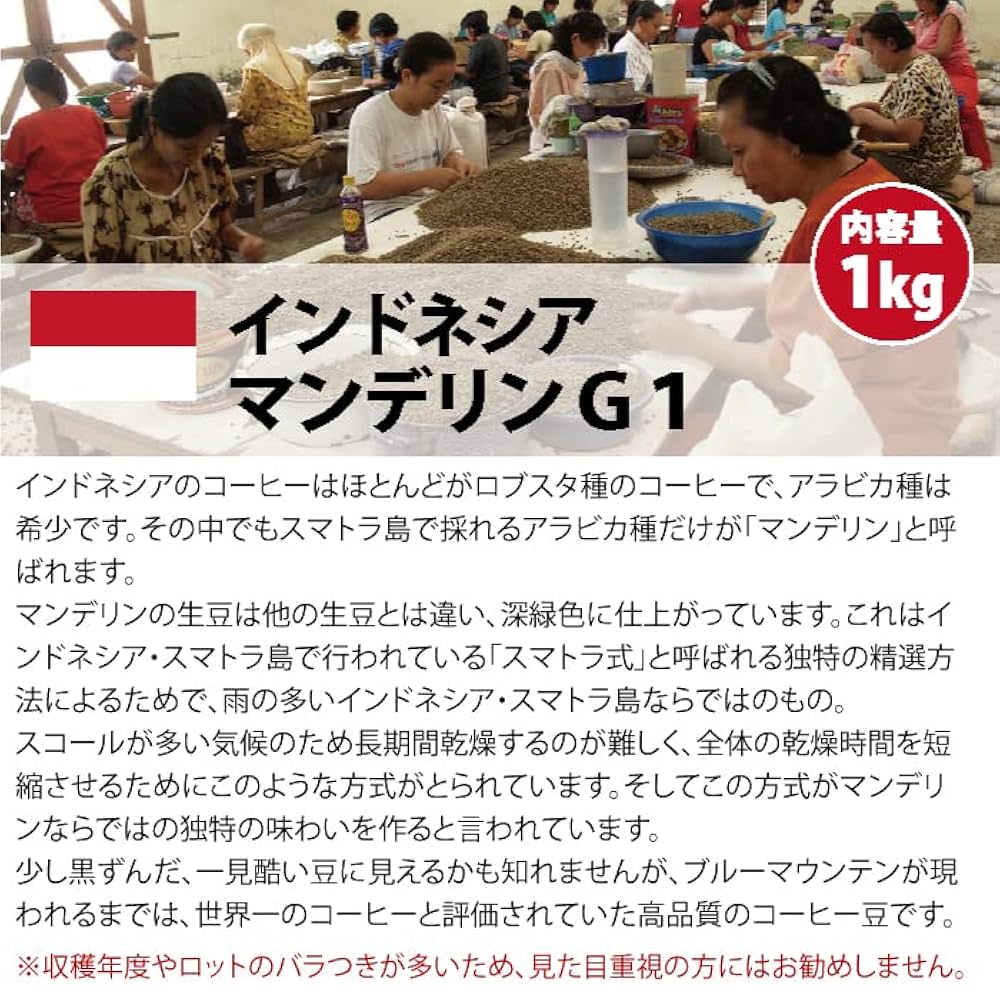 Amazon.co.jp: 松屋珈琲 コーヒー生豆 インドネシア マンデリン